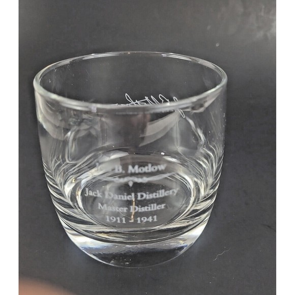 Jack Daniels Jess B Motlow Master Distiller 1911-1941 Lowball Glasses, Set of 2 - Picture 6 of 6